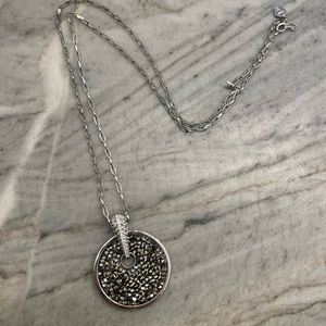 Touchstone Crystal reversible necklace with adjustable chain